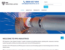 Tablet Screenshot of pps-industries.co.nz